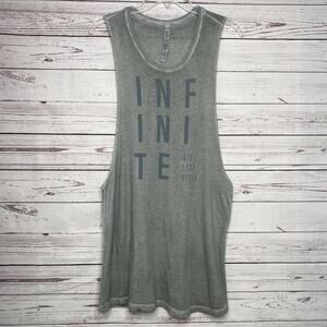 ALO YOGA Sage Green Infinite Muscle Tank, Large